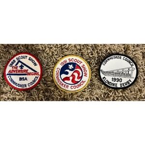 Vintage Boy Scouts of America (BSA) Cornhusker Council Patches Lot 1980-1990's